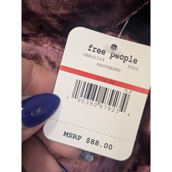 INTIMATELY FREE PEOPLE Come Together Bodycon Dress Size XS Raspberry OB842104 - Picture 5 of 8